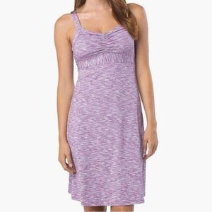 PrAna Amaya Space Dye Racerback Athletic Dress Stretchy Lounge Soft Sporty
